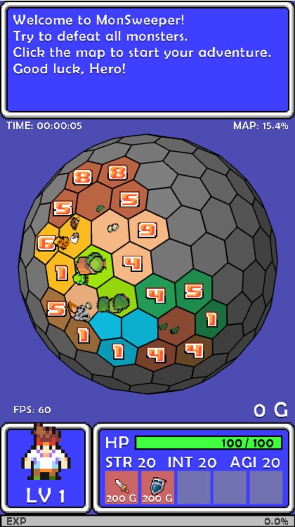 MonSweeper - Screenshot