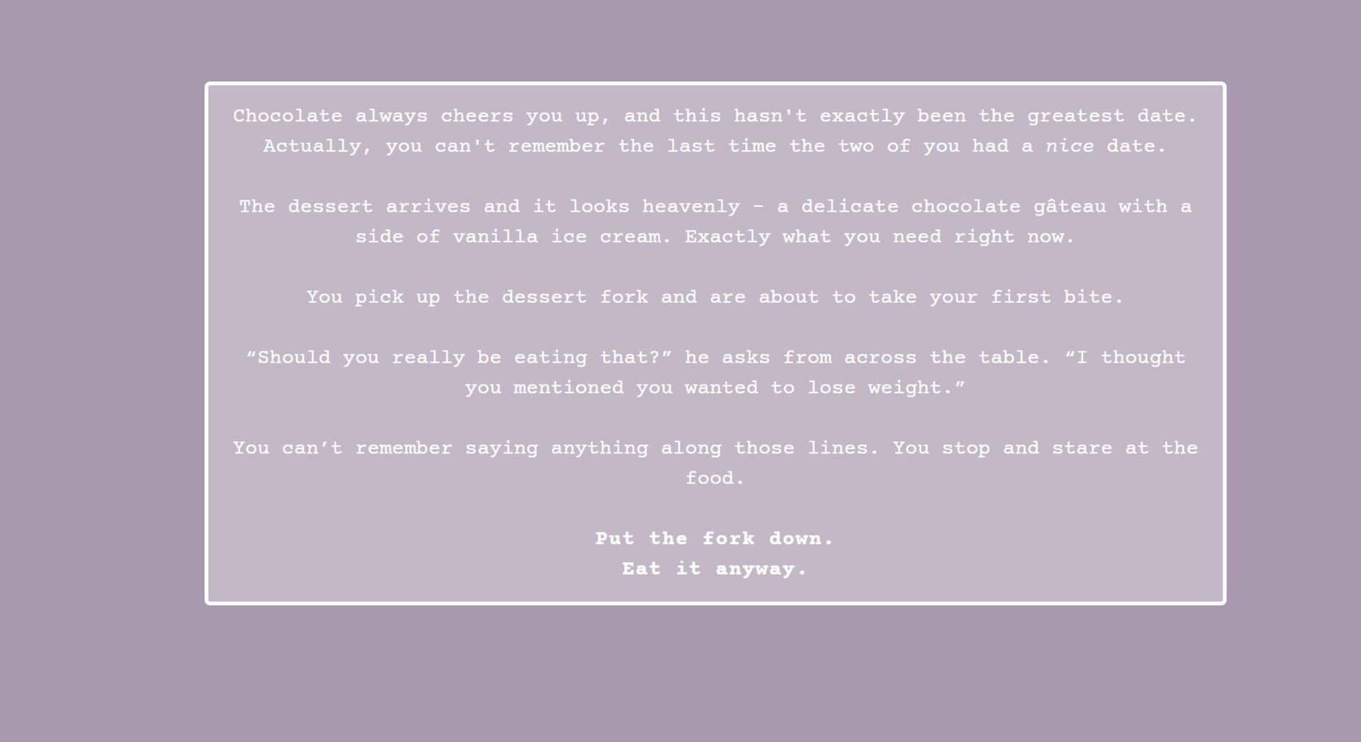 You Love Him - Screenshot
