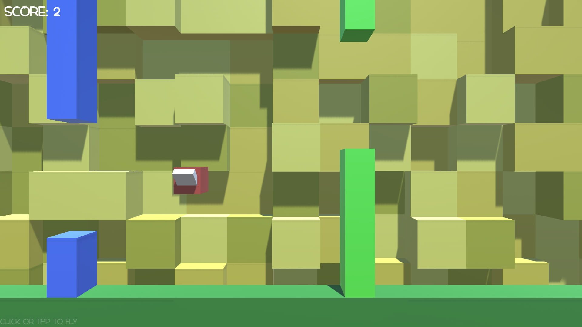 Flappy Cube - Screenshot