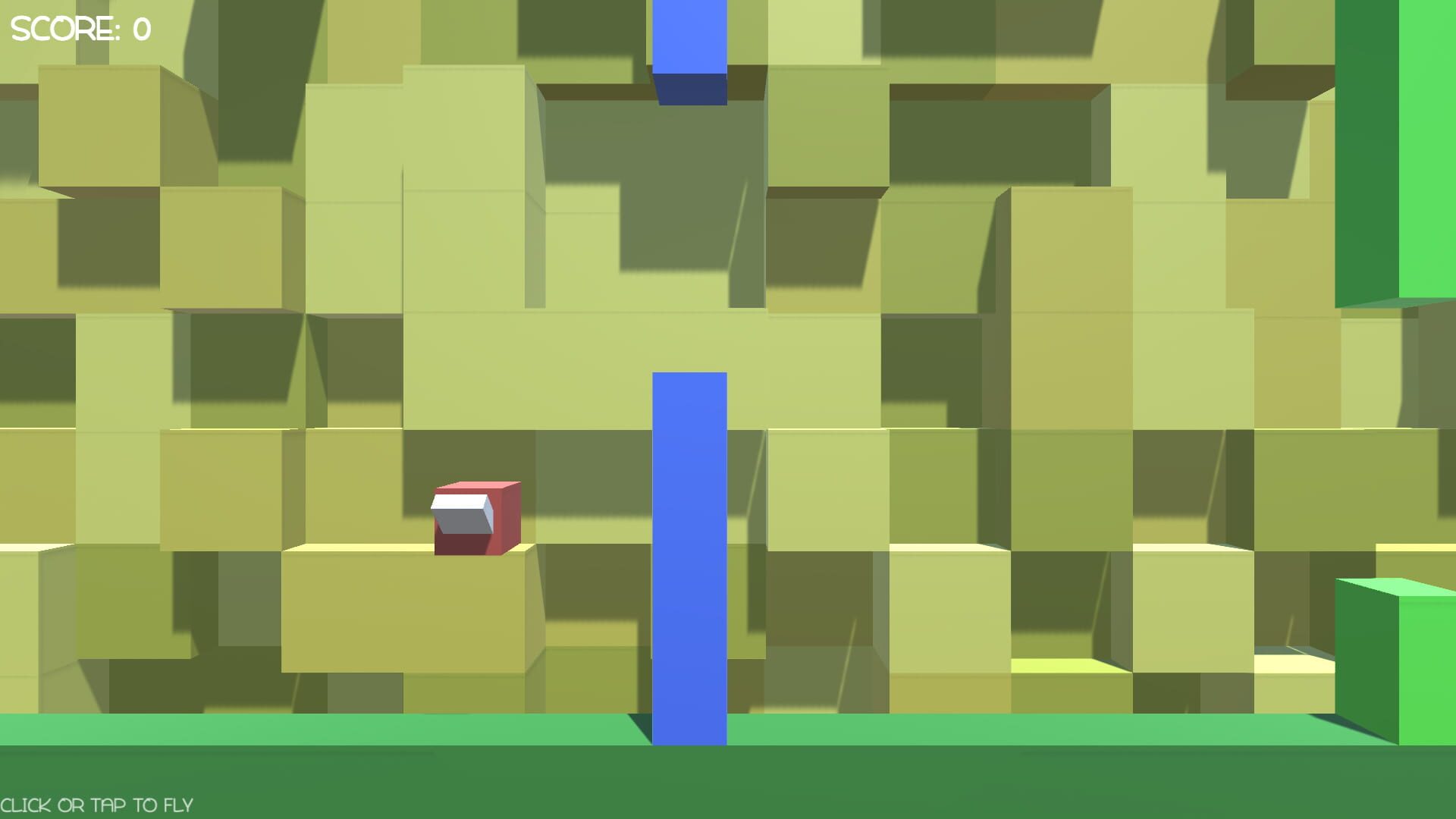 Flappy Cube - Screenshot