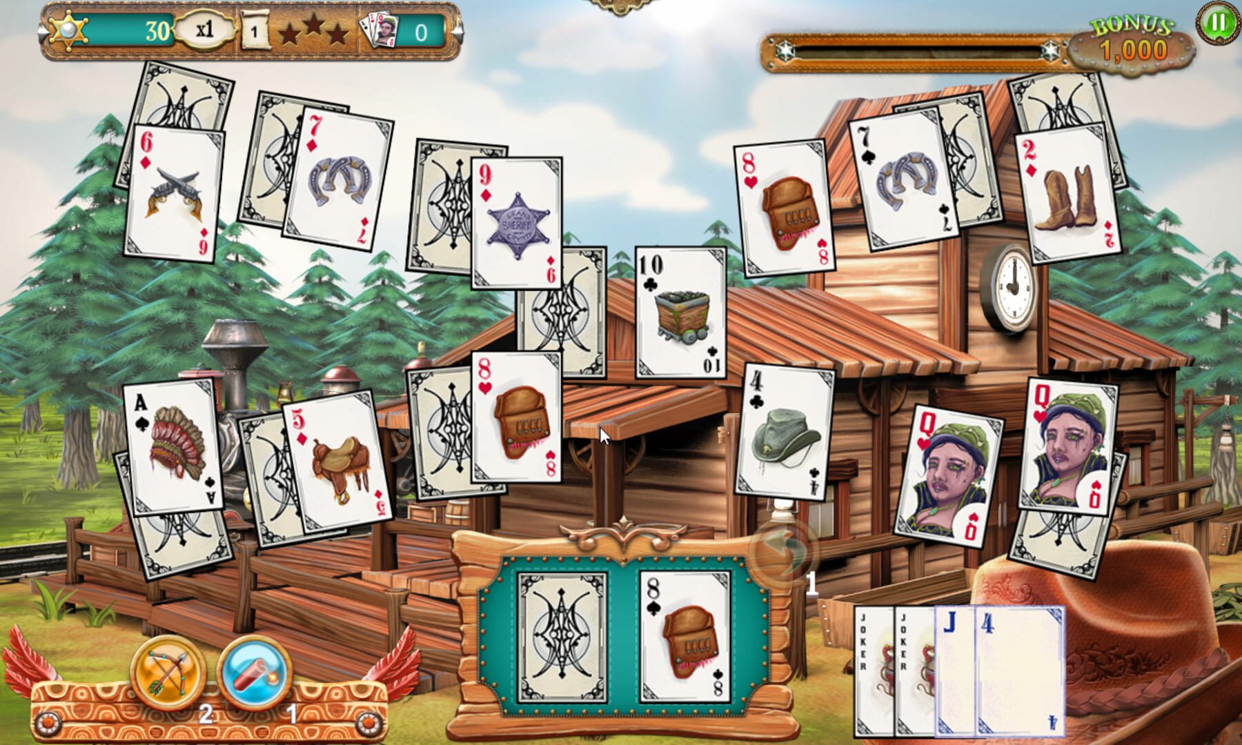 Solitaire Chronicles: Wild Guns - Screenshot