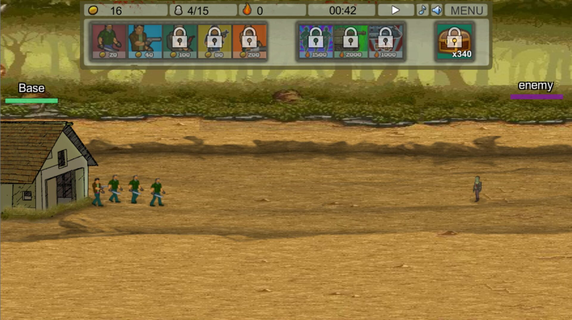 Musle vs Zombies - Screenshot