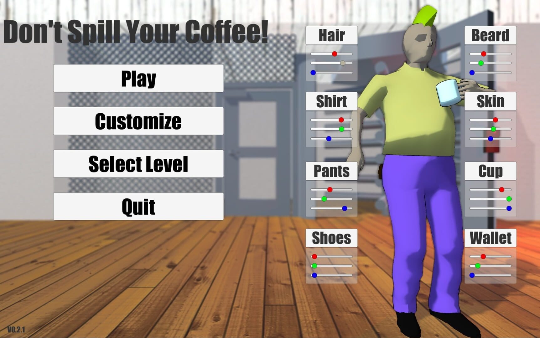 Don't Spill Your Coffee! - Screenshot