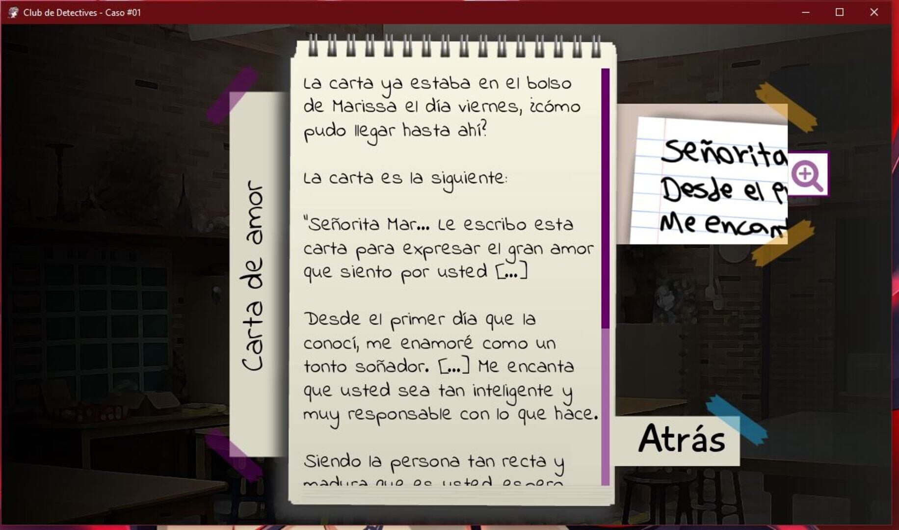 Club de Detectives: Caso 01 - Screenshot