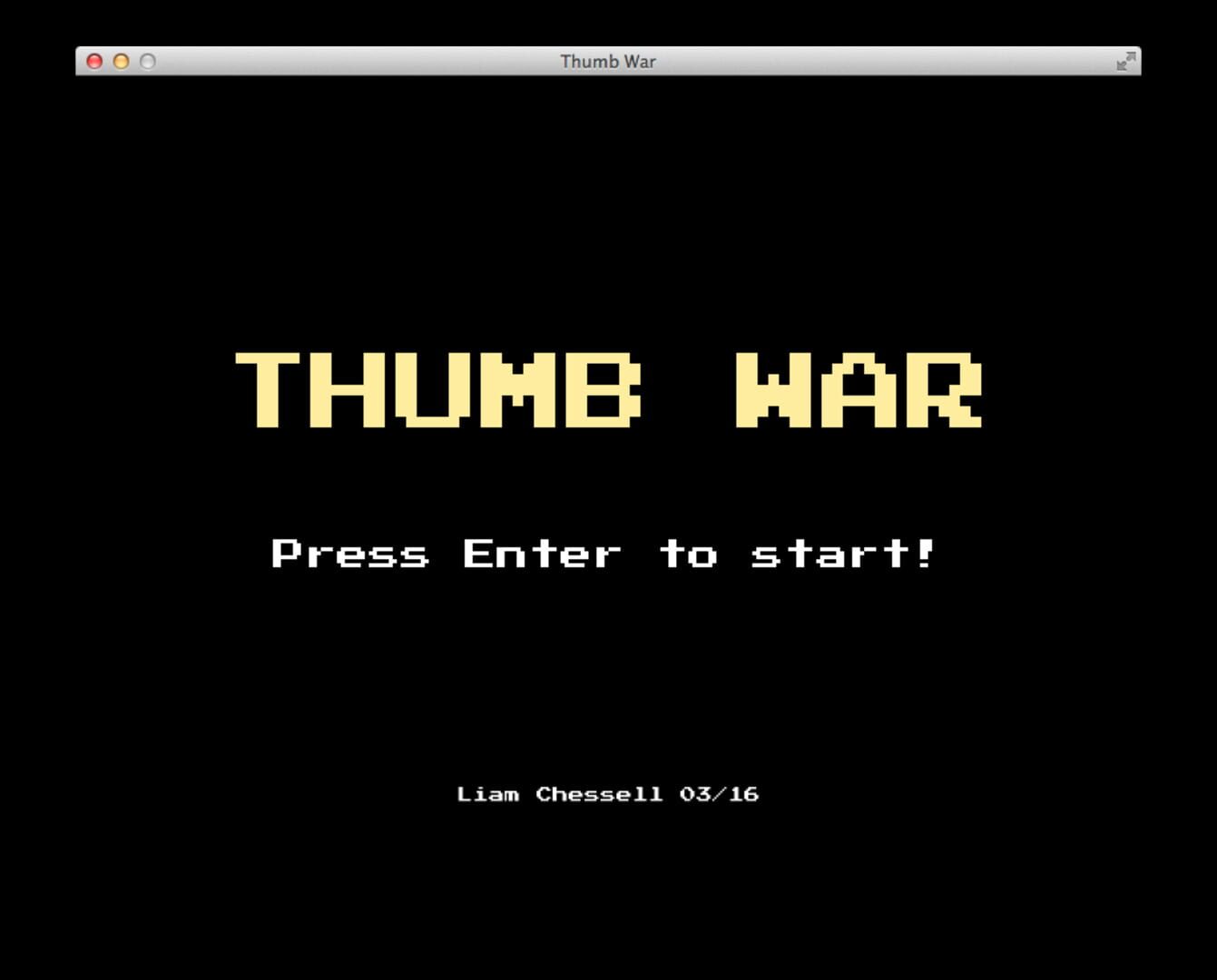 Thumb War - Screenshot