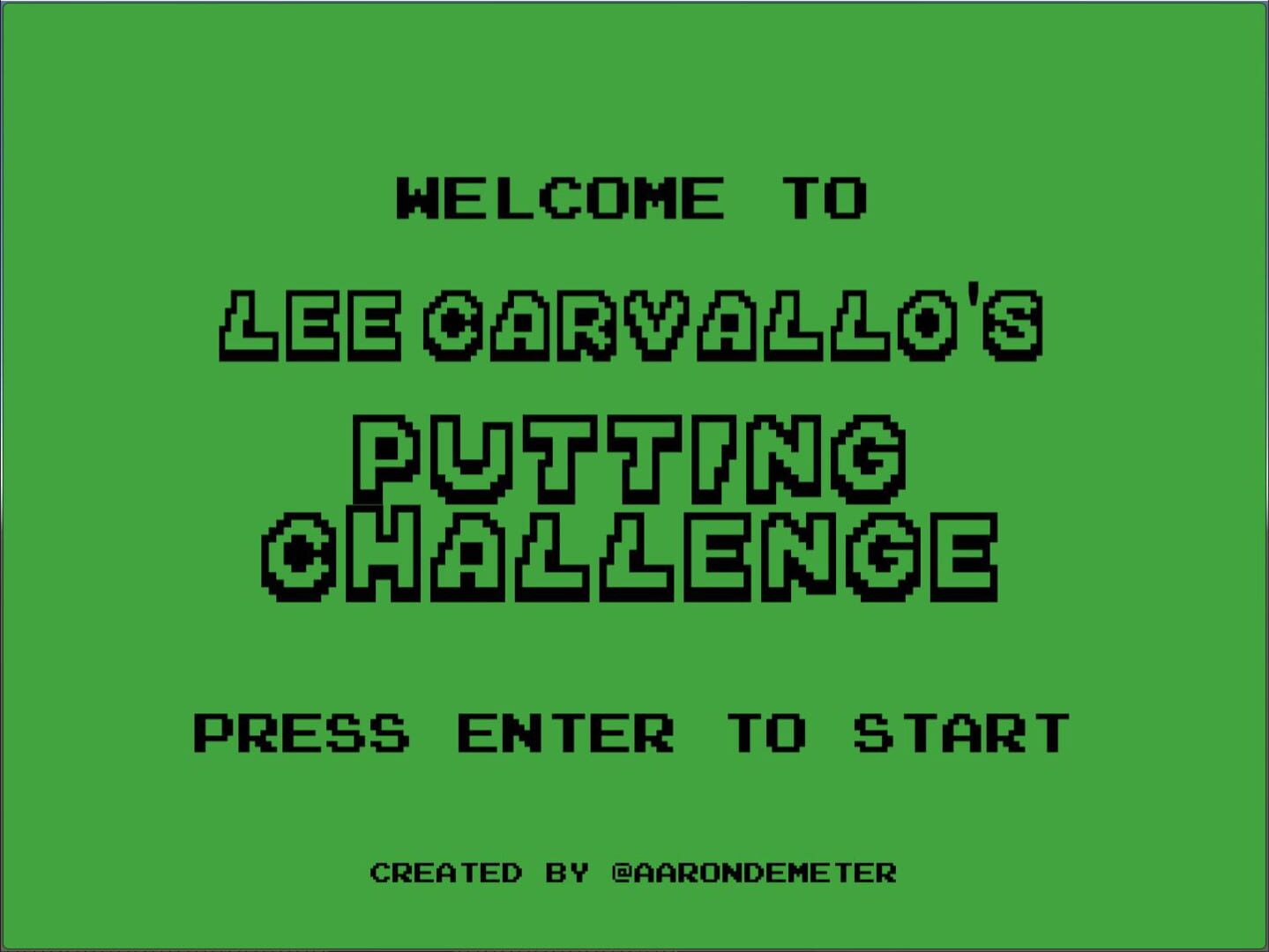 Lee Carvallo's Putting Challenge - Screenshot