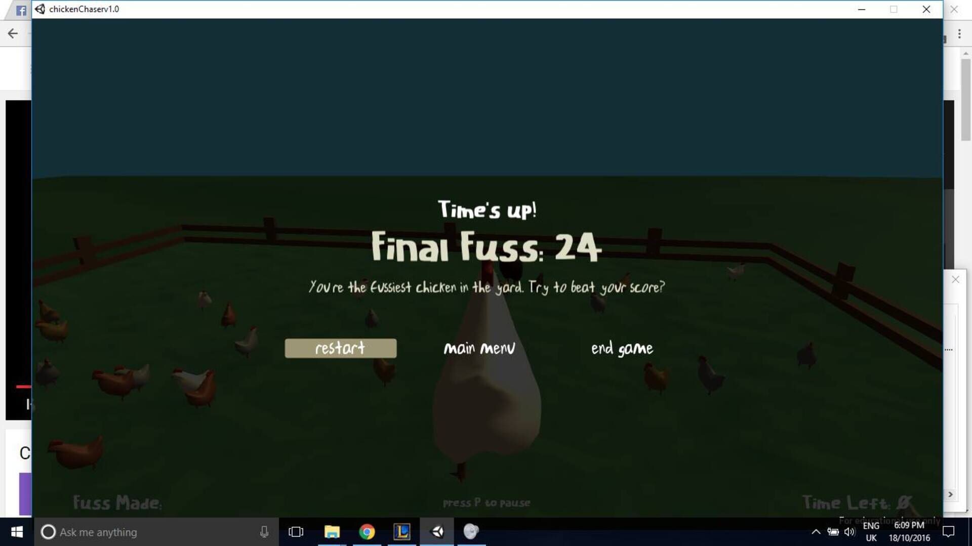 Fussy Chicken - Screenshot