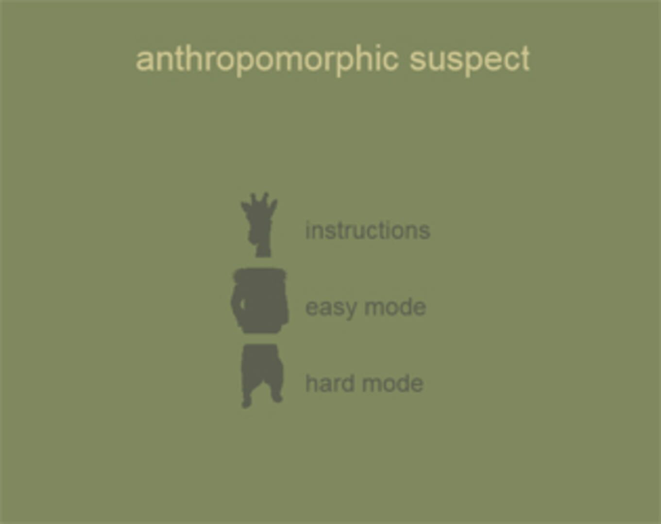Anthropomorphic Suspect - Screenshot
