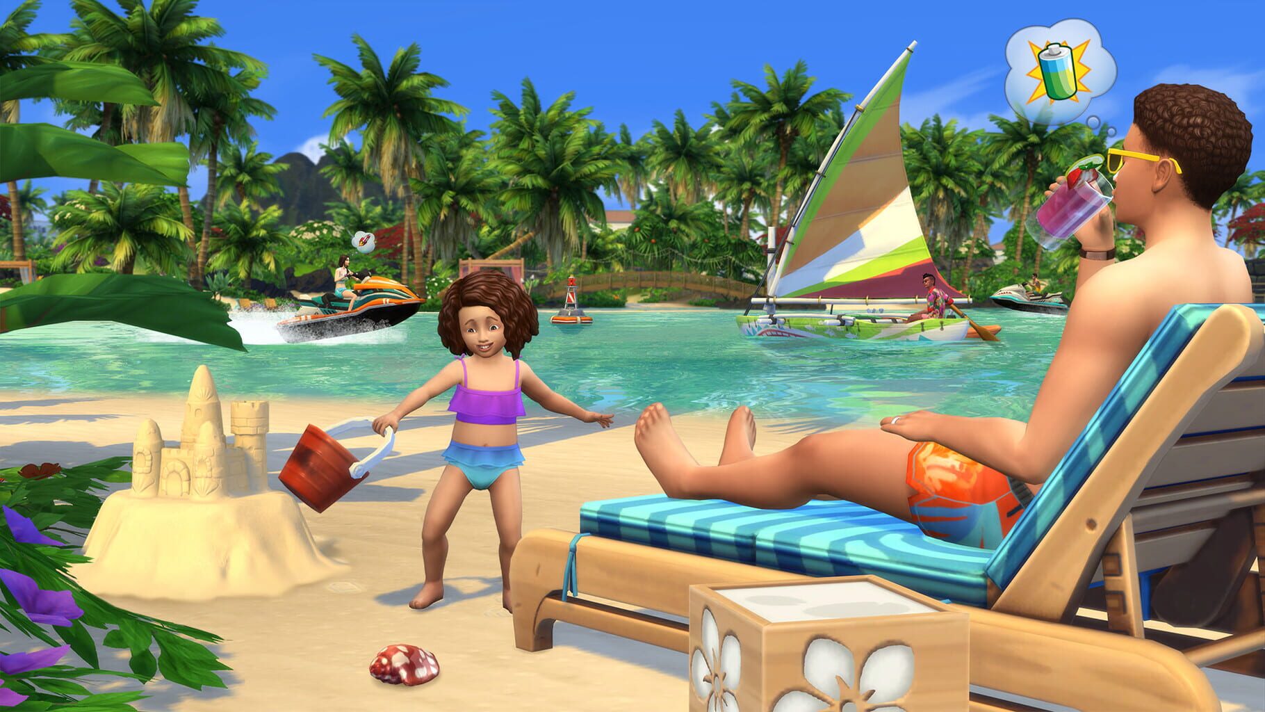 Captura de pantalla - The Sims 4: Plus Island Living Bundle