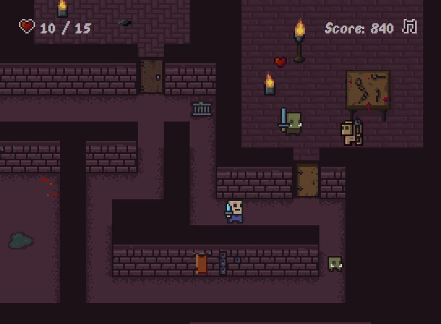 The Deadly Dungeons of Baron Backslash - Screenshot