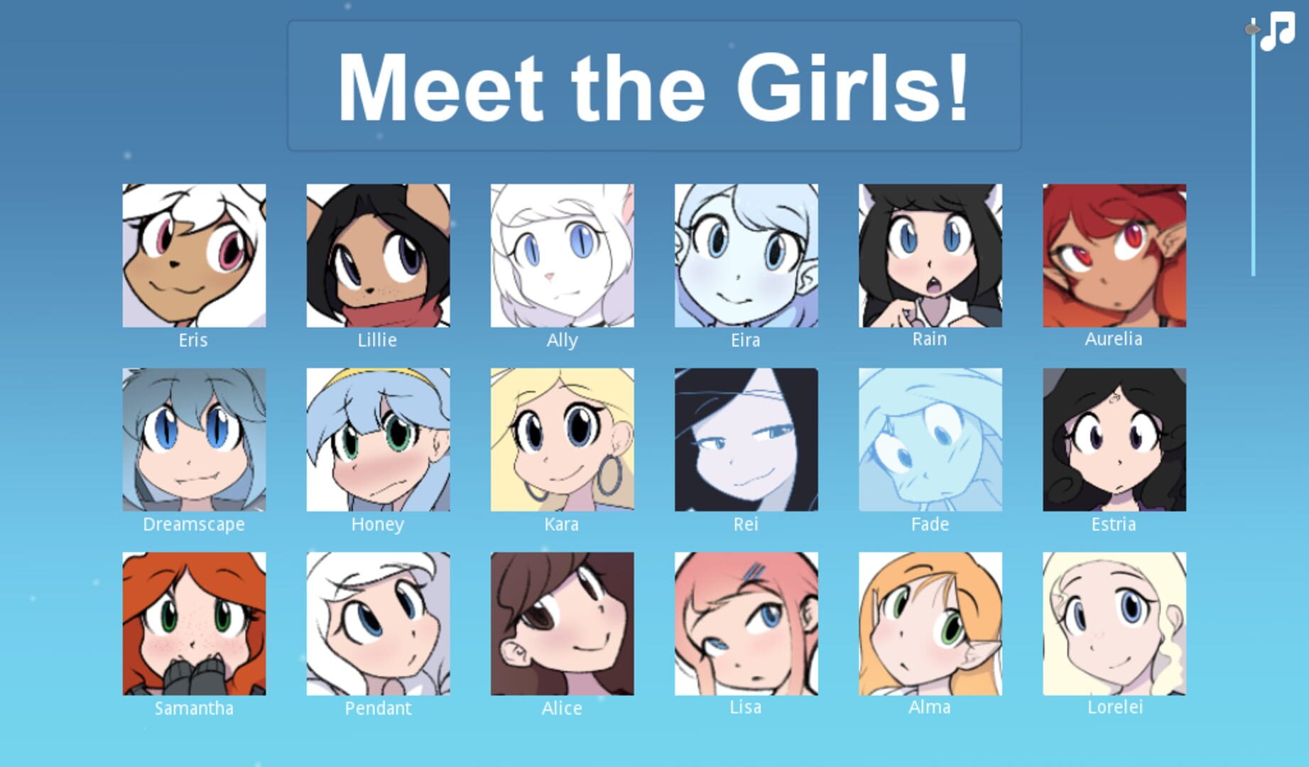 Meet the Girls - Screenshot