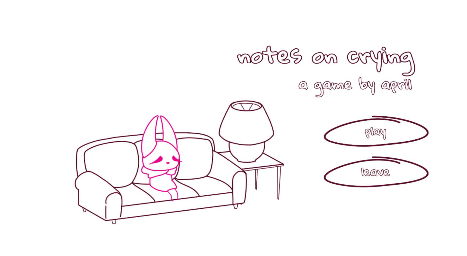 Notes on Crying - Screenshot