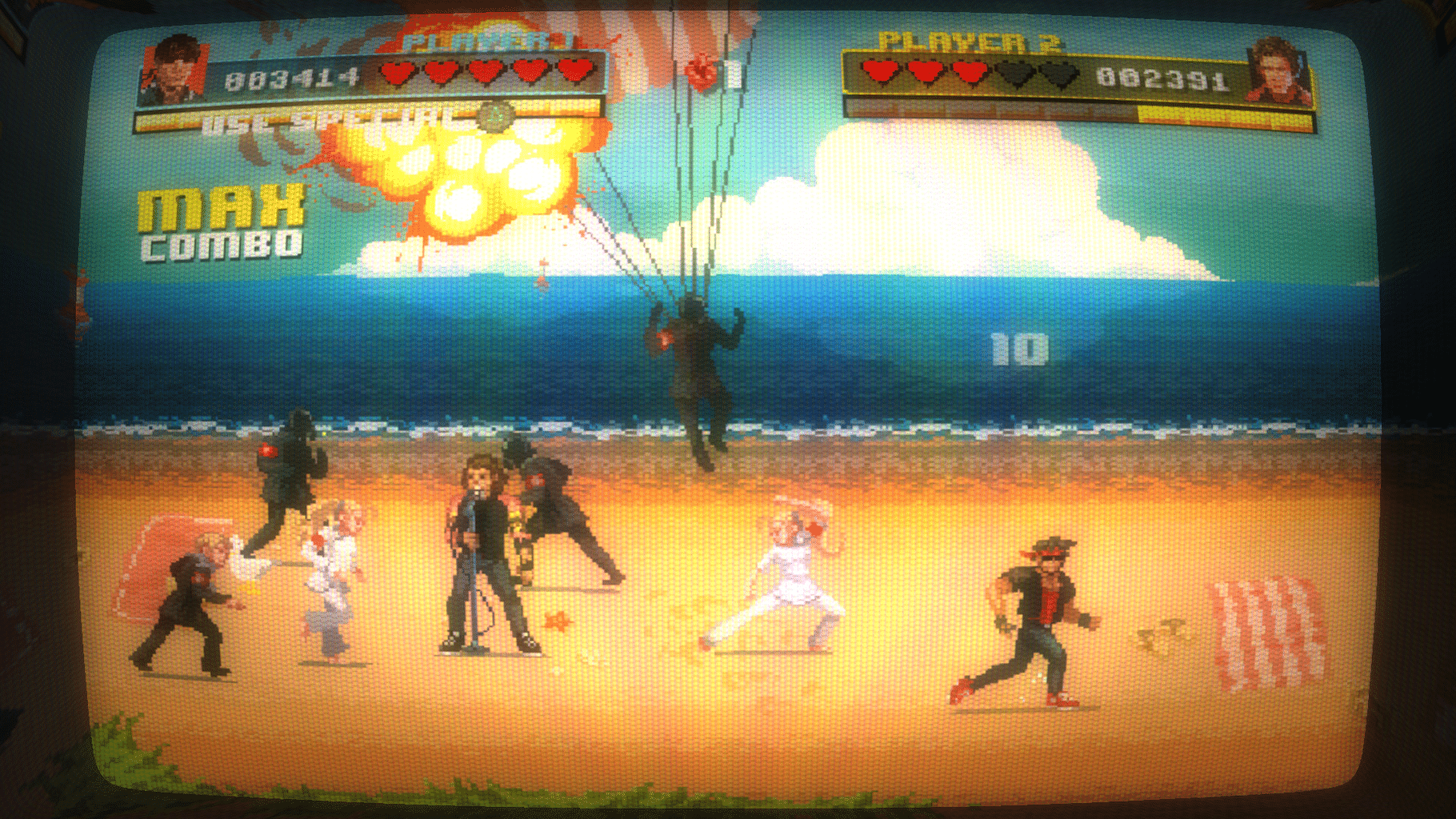 Kung Fury: Street Rage - A Day at the Beach screenshot