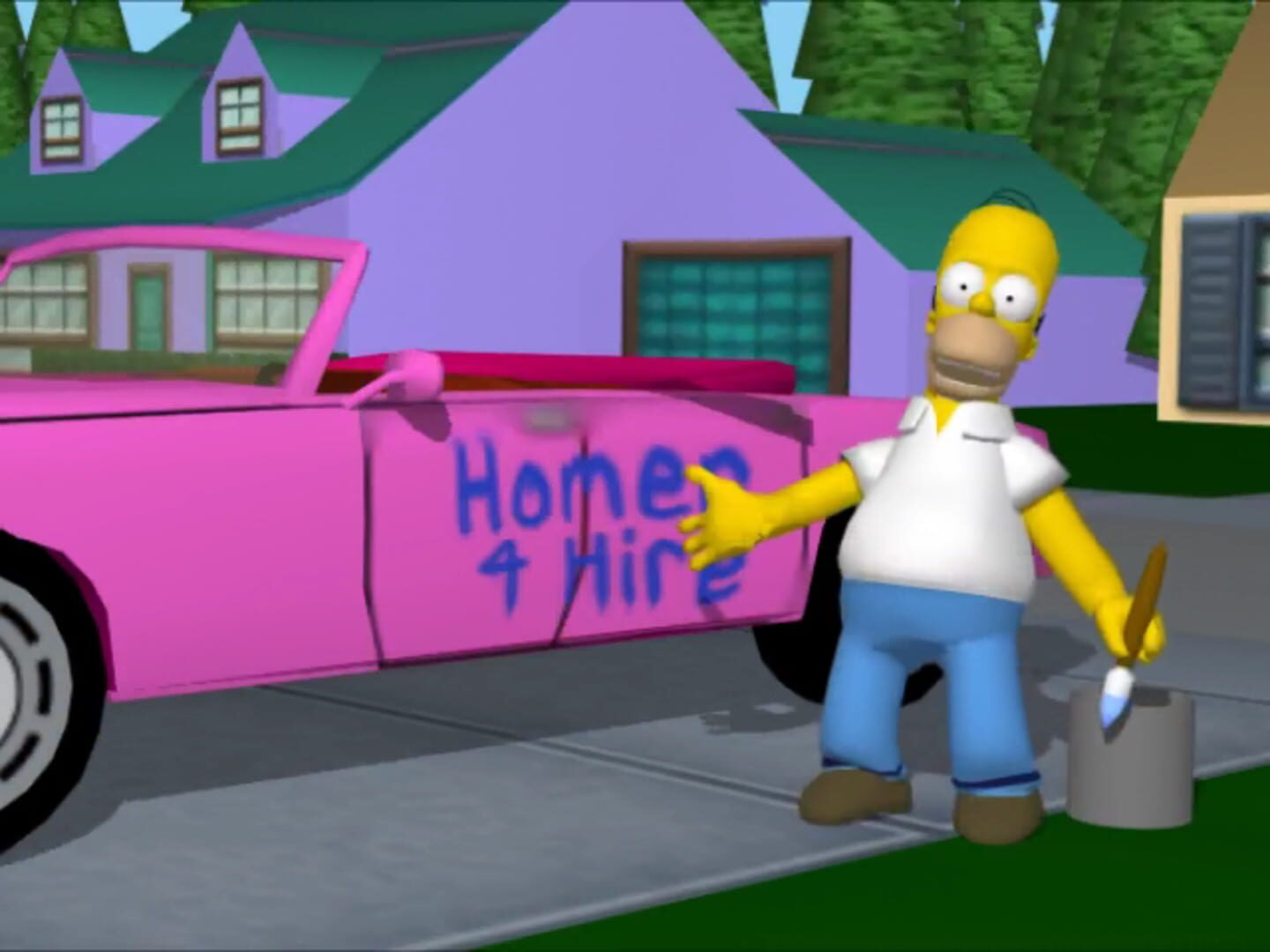 Captura de pantalla - The Simpsons: Road Rage