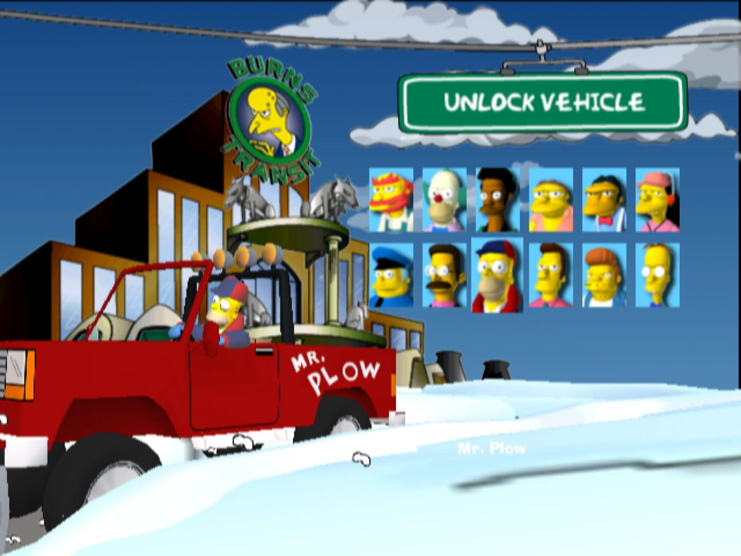 Captura de pantalla - The Simpsons: Road Rage