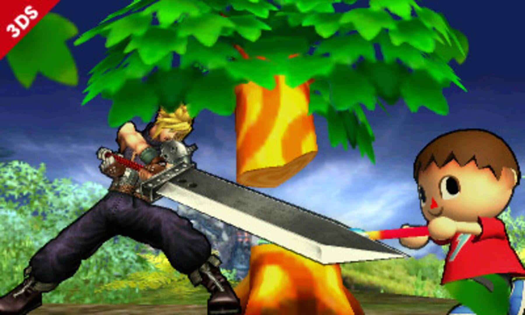 Captura de pantalla - Super Smash Bros. for Nintendo 3DS: Cloud