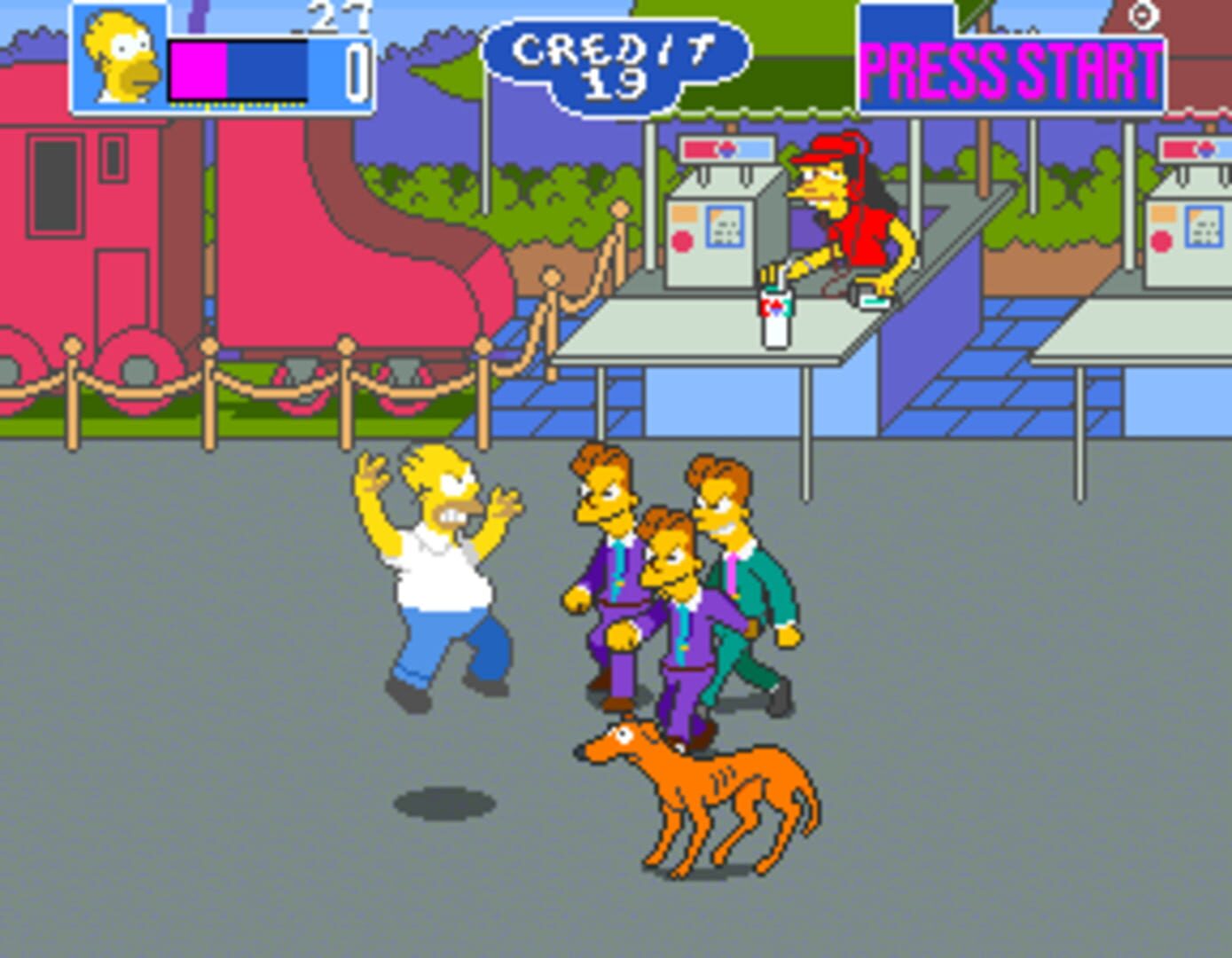 The Simpsons Arcade Game screenshot