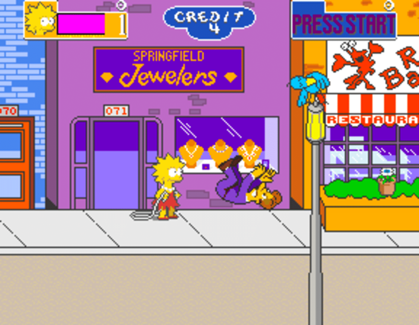 The Simpsons Arcade Game screenshot