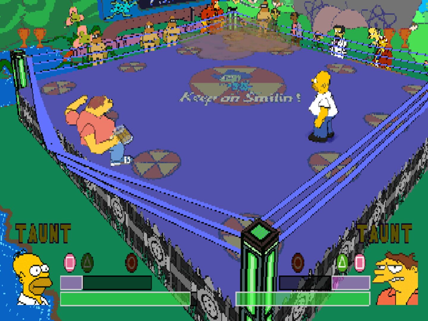 The simpsons wrestling