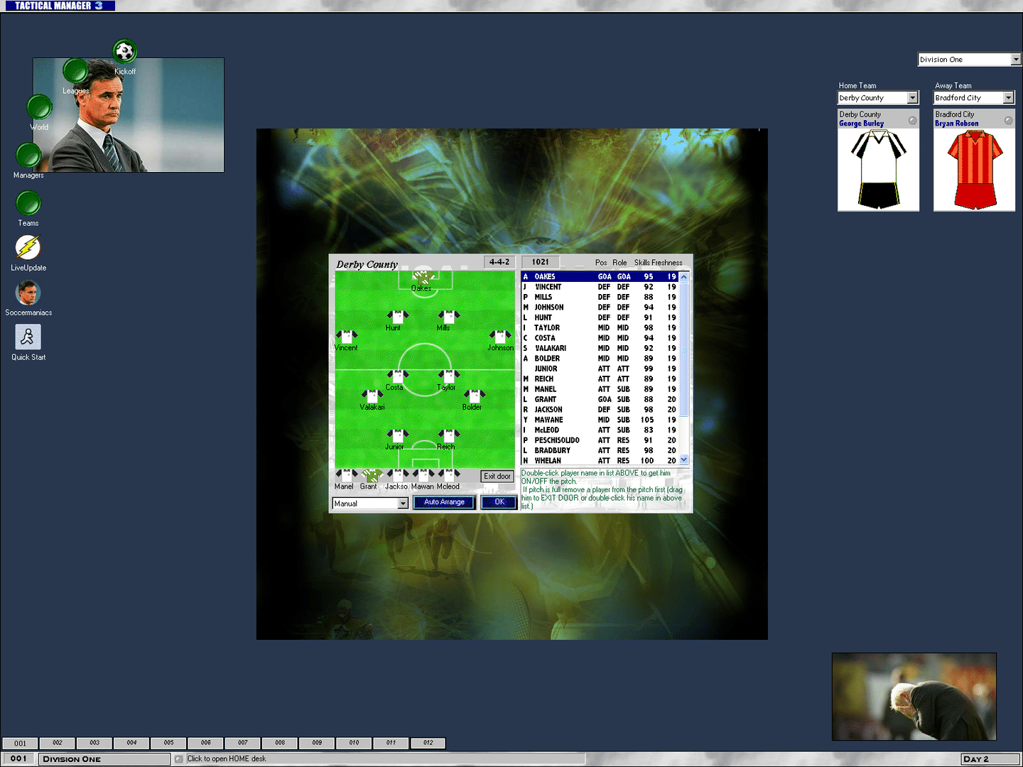 Tactical Manager 3 screenshot