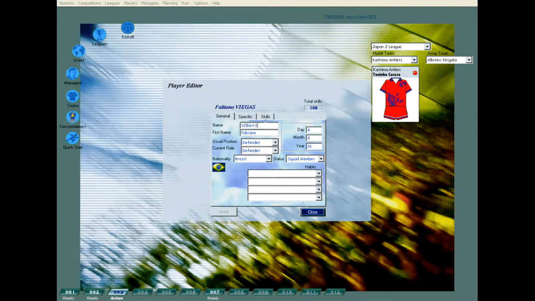 Tactical Manager 2006 screenshot