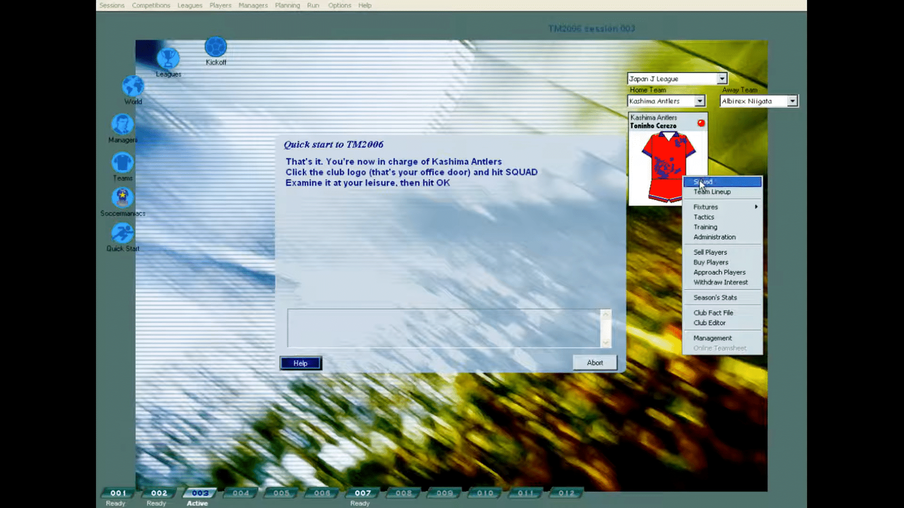 Tactical Manager 2006 screenshot