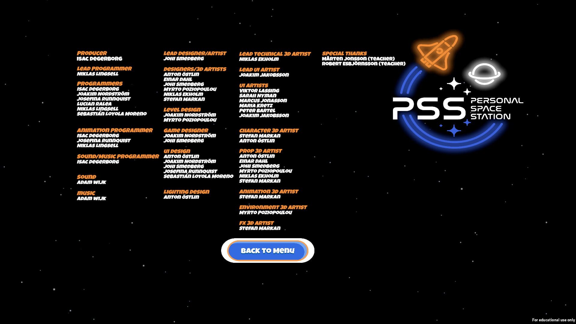 Personal Space Station - Screenshot