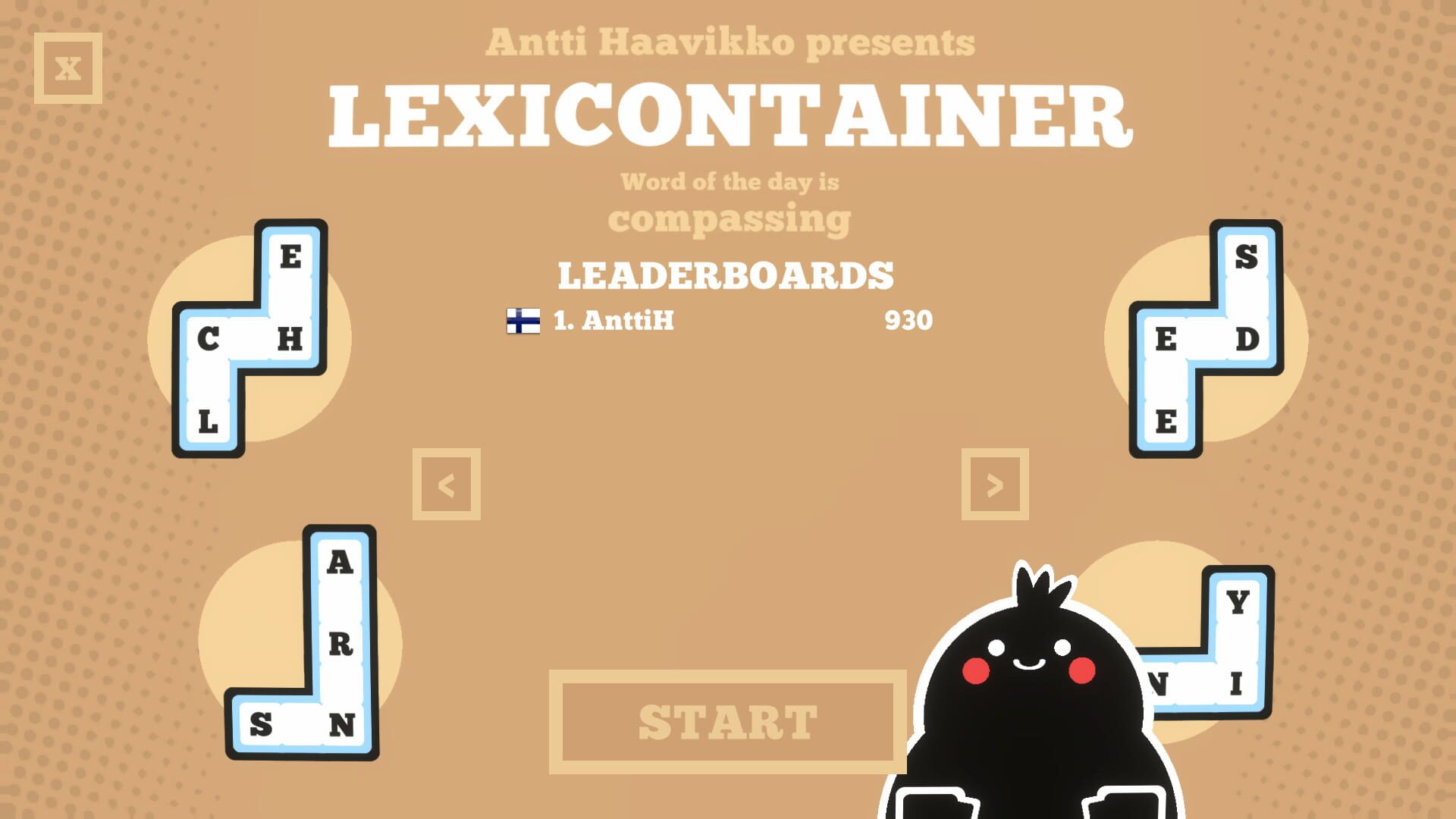 Lexicontainer - Screenshot