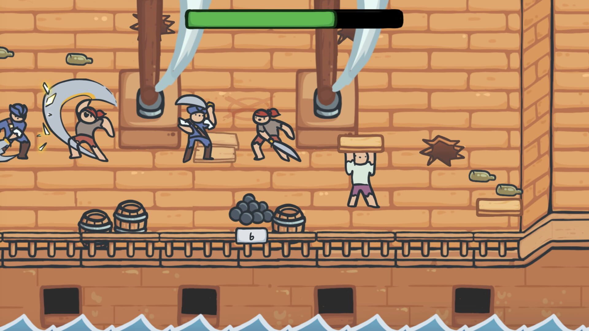 Keep repairing and nobody sinks - Screenshot