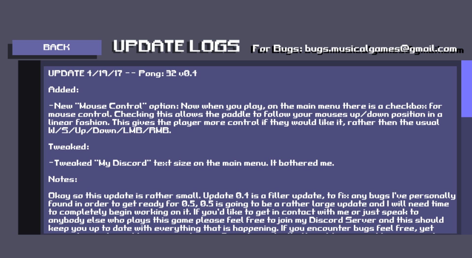 Pong: 32 - Screenshot