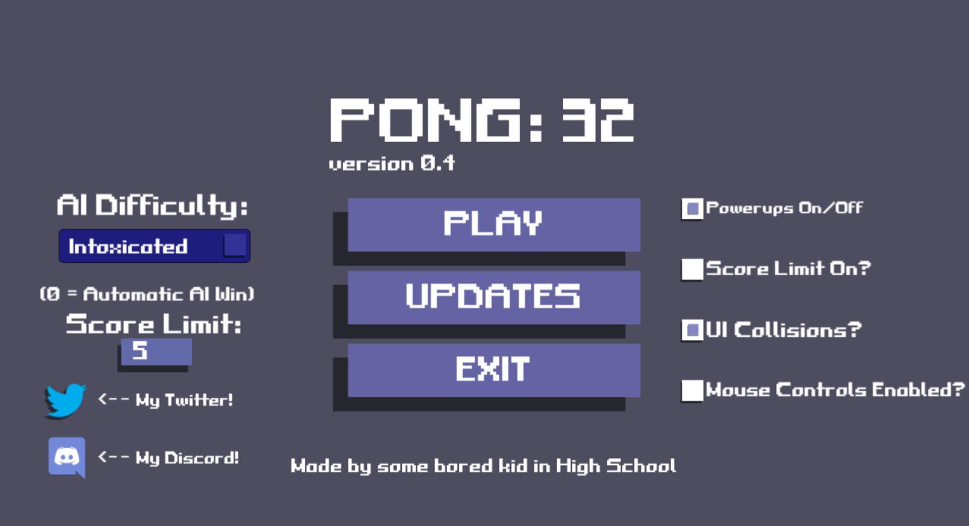 Pong: 32 - Screenshot