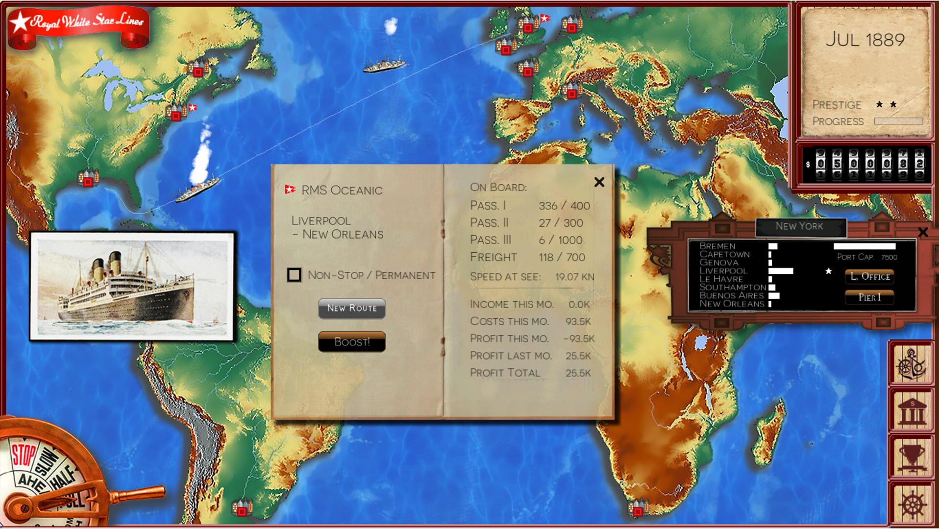 Transatlantic Liners 1889 - Screenshot
