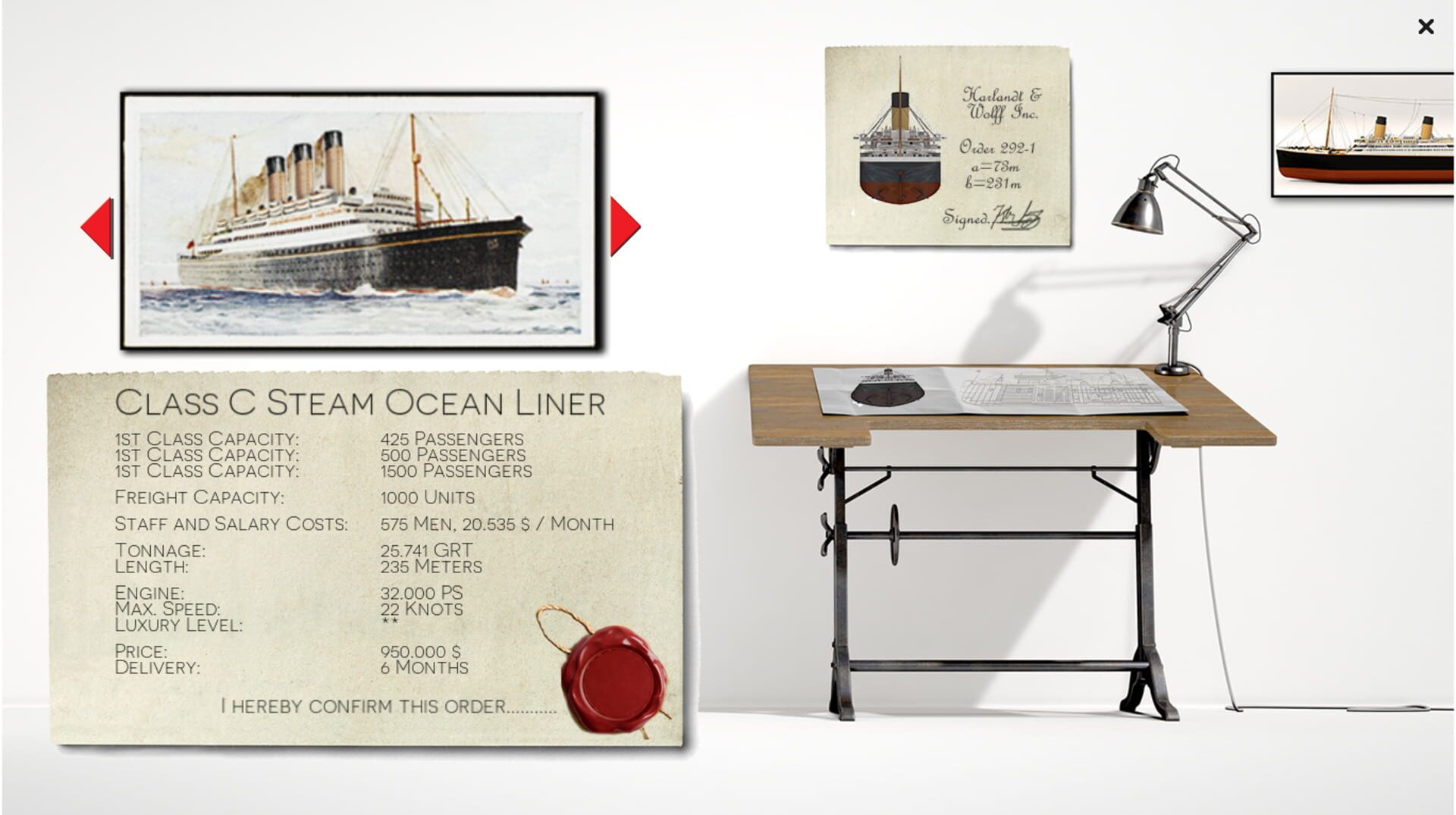 Transatlantic Liners 1889 - Screenshot