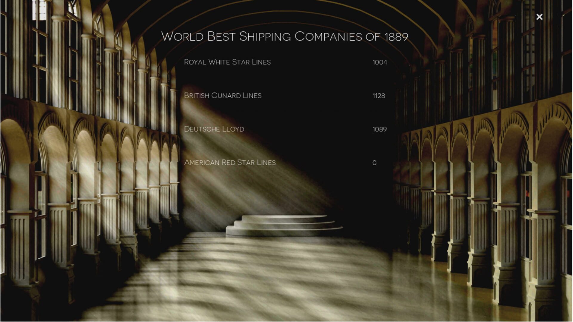 Transatlantic Liners 1889 - Screenshot