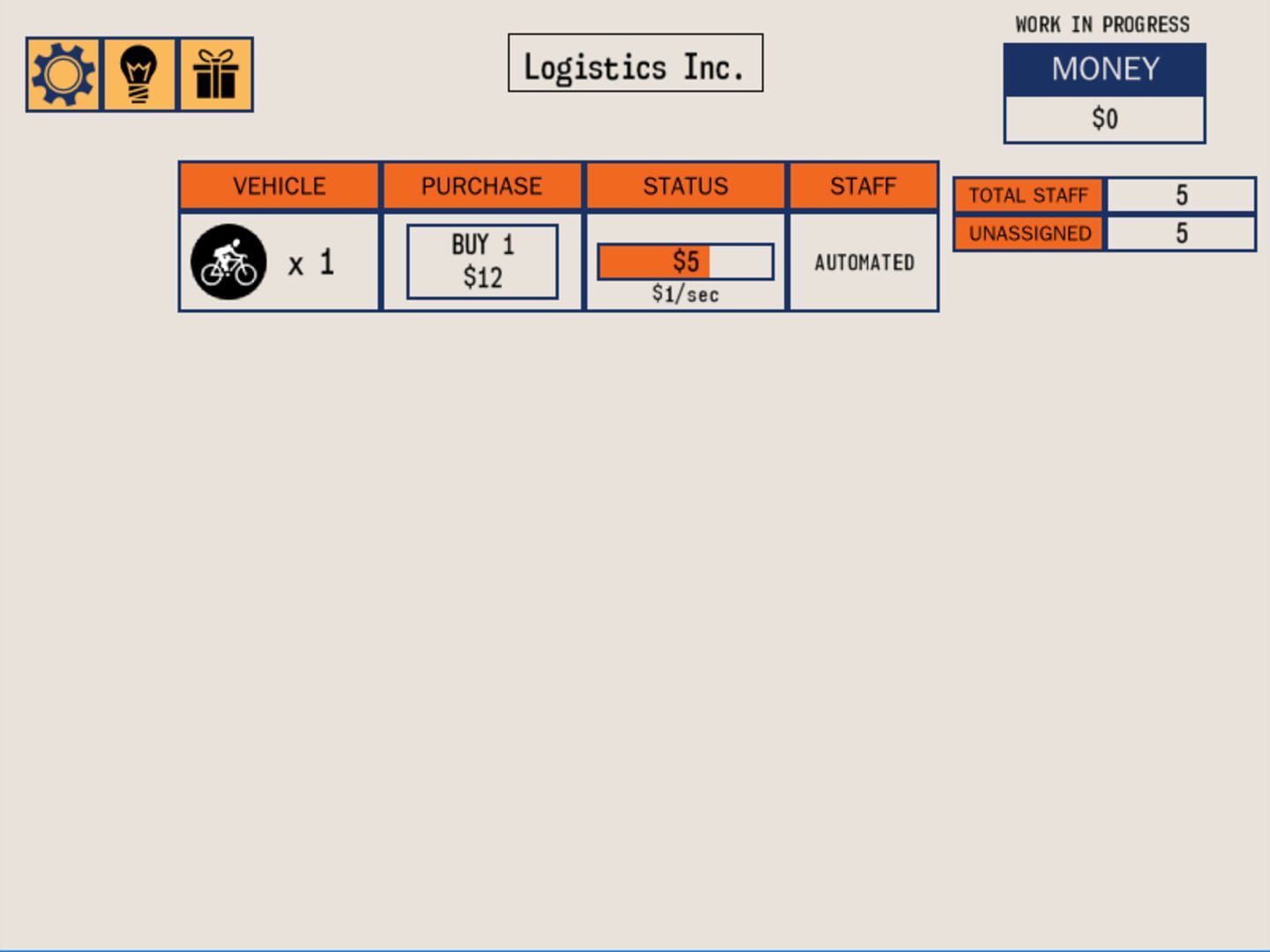 Logistics Inc - Screenshot