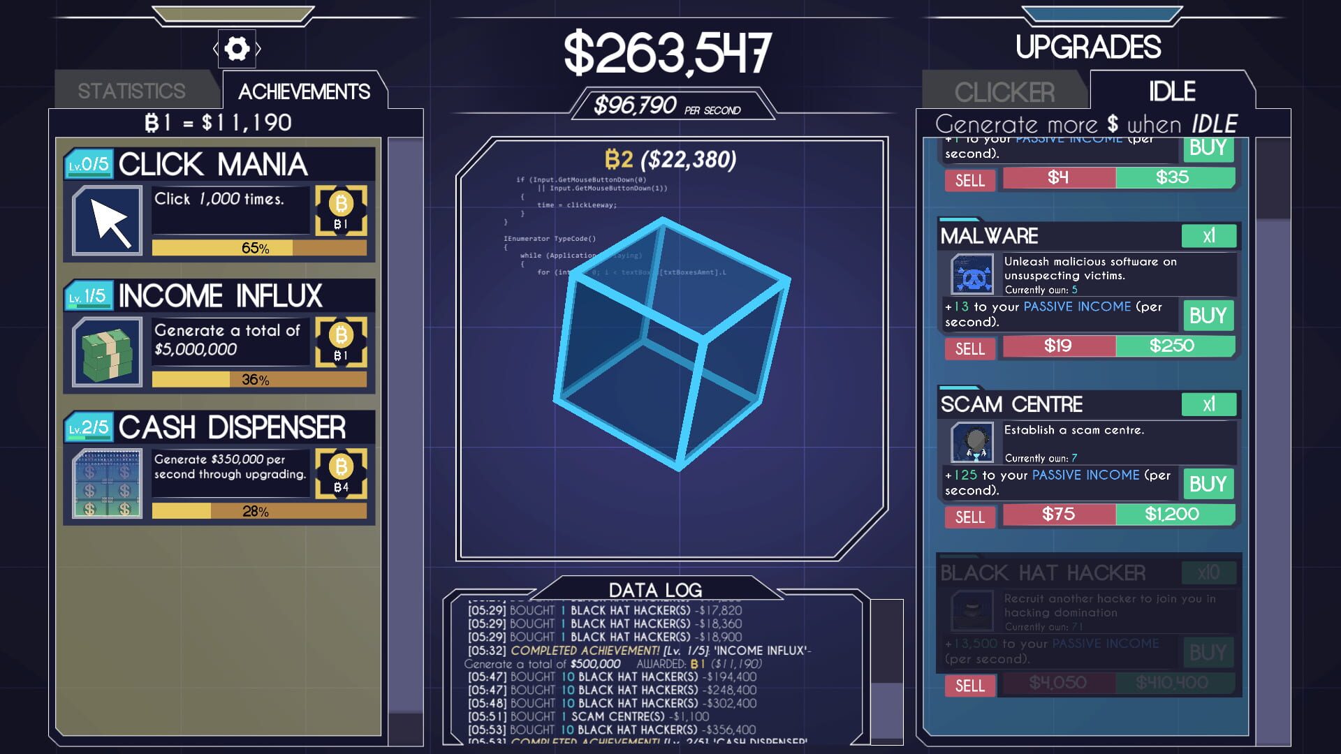 Hacker Clicker - Screenshot