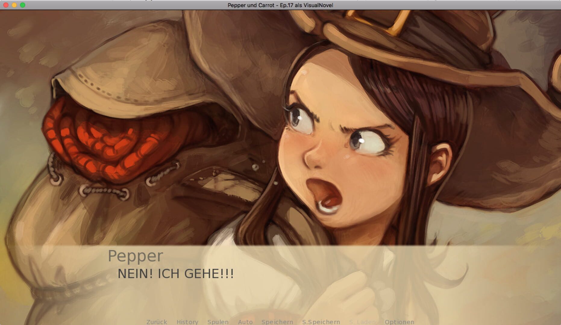 Papper and Carrot VN - Screenshot