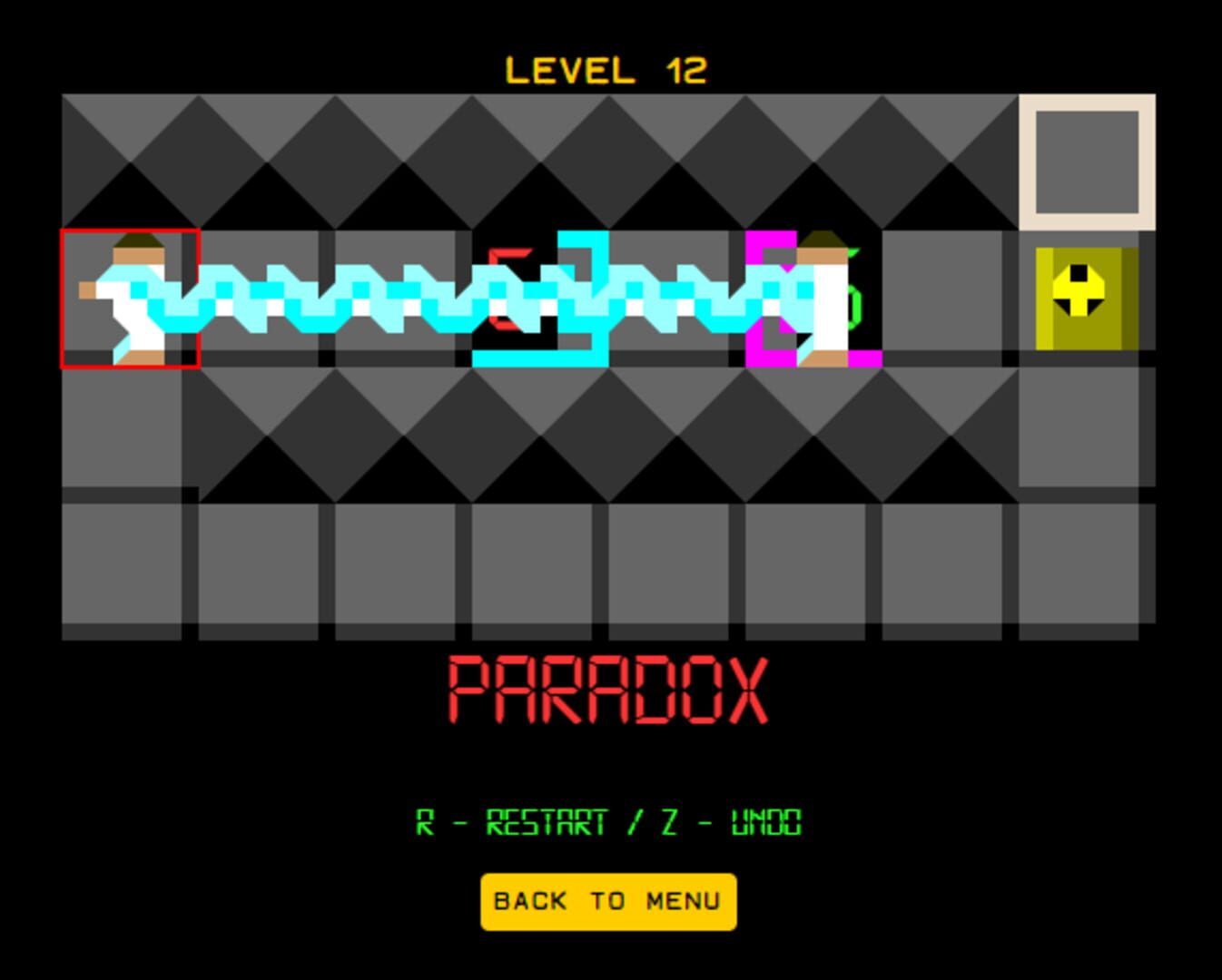 Block Pushing Puzzle Game But You Can Time Travel - Screenshot