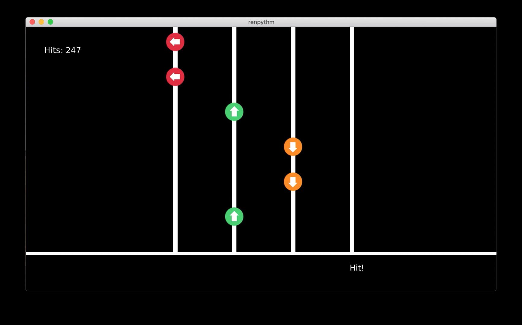 Ren'Py Rhythm Game - Screenshot