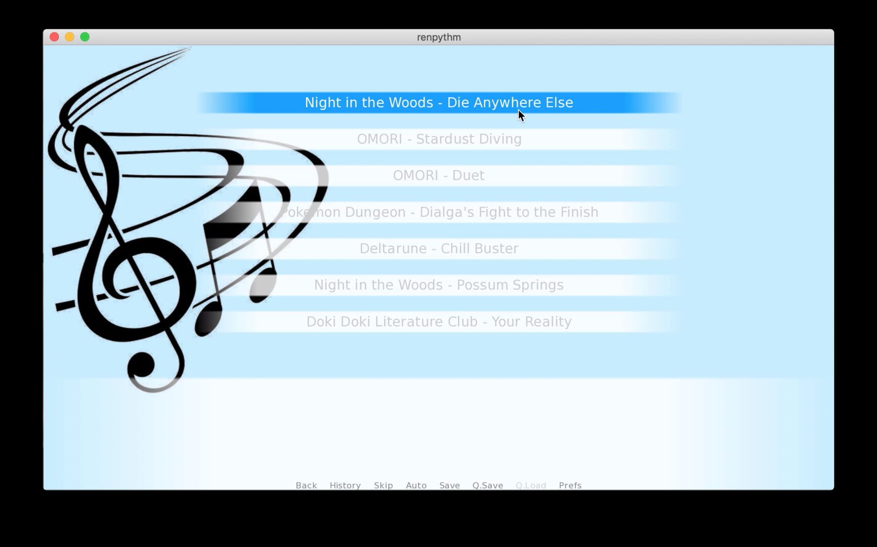 Ren'Py Rhythm Game - Screenshot