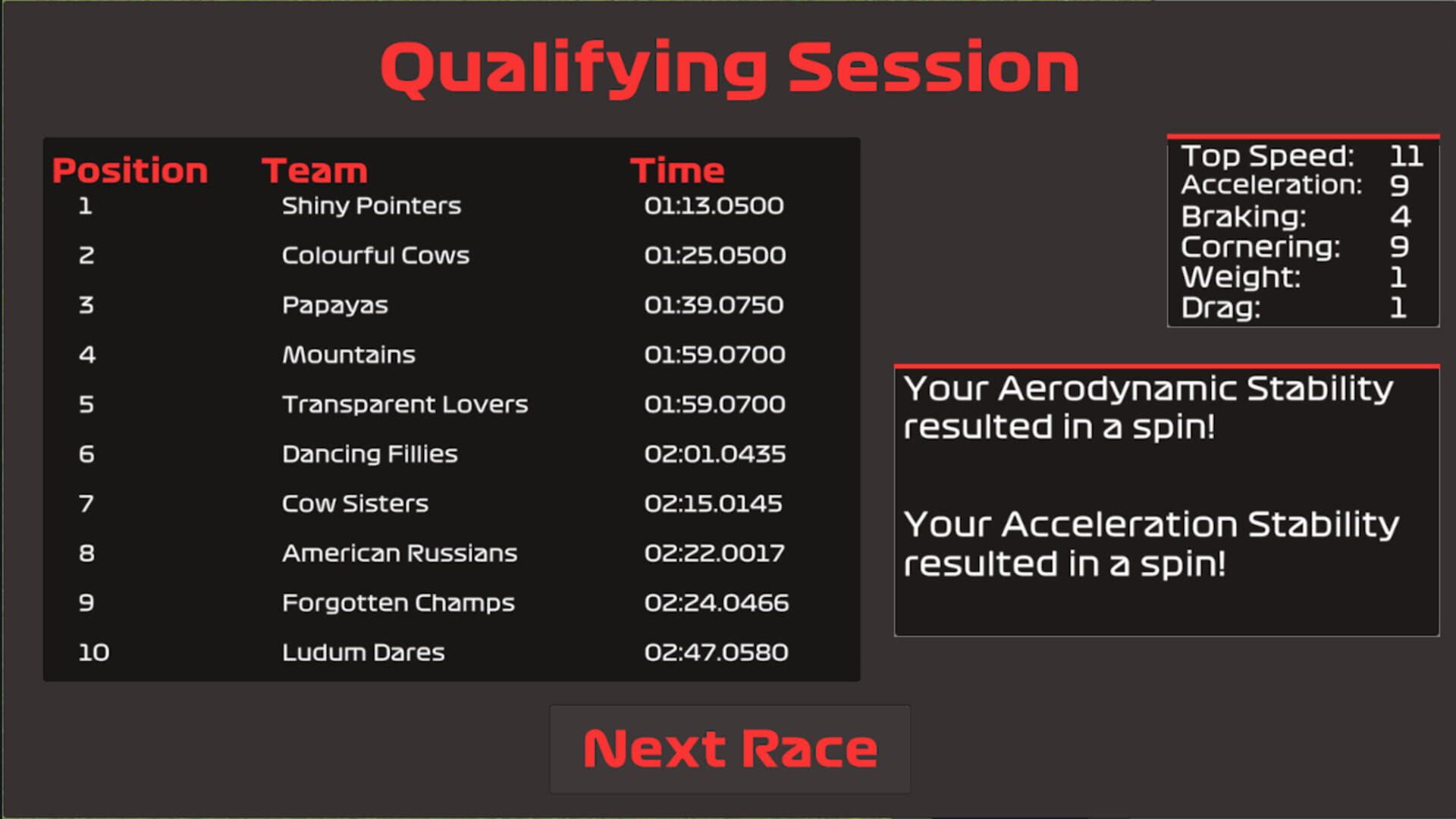 Formula Dare - Screenshot
