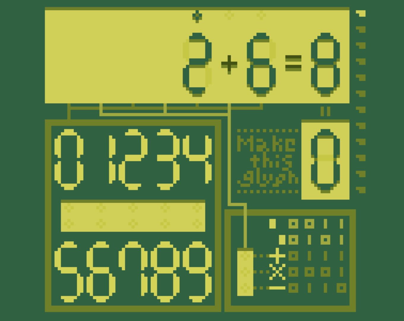 Glyph Dentaku - Screenshot