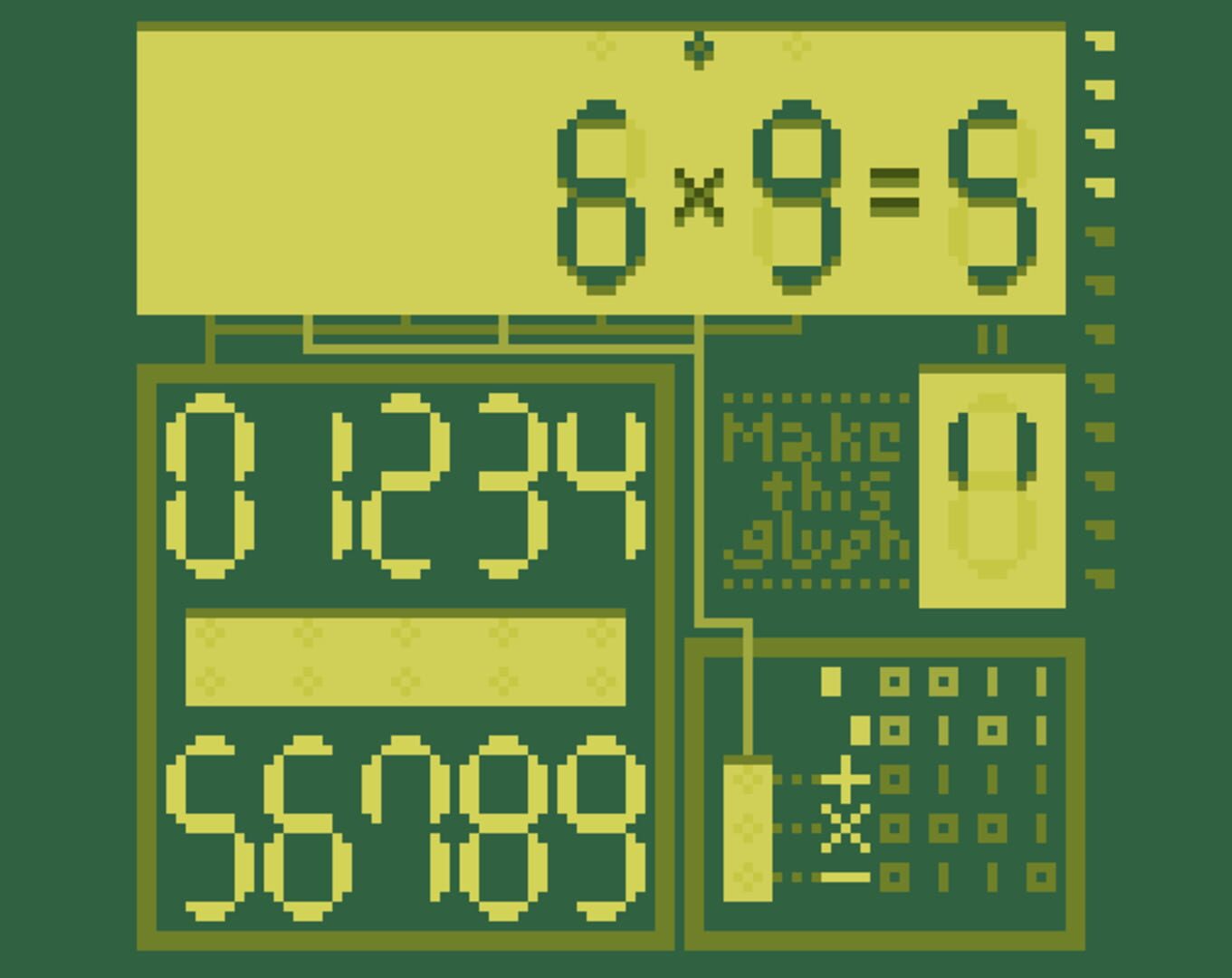Glyph Dentaku - Screenshot