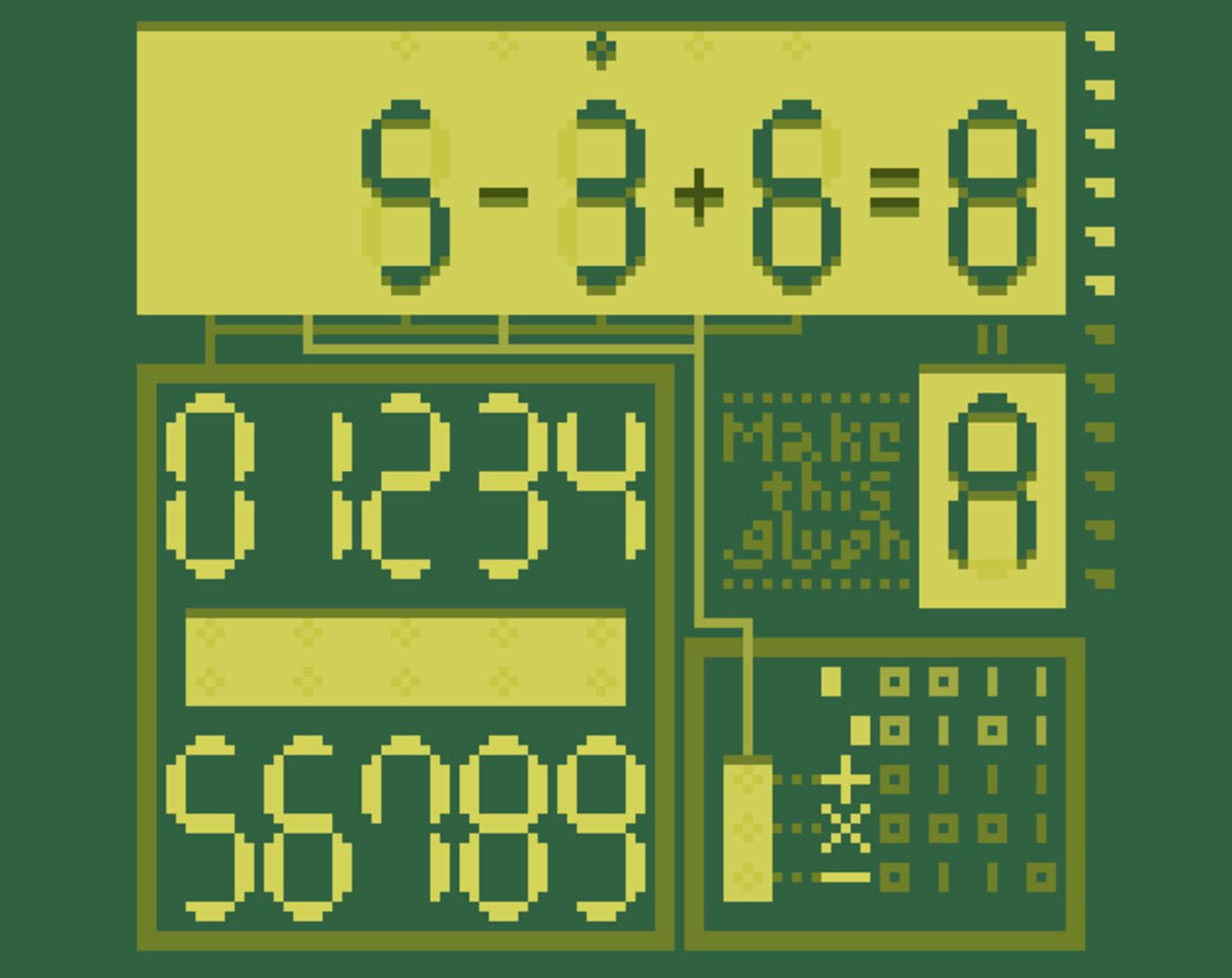 Glyph Dentaku - Screenshot