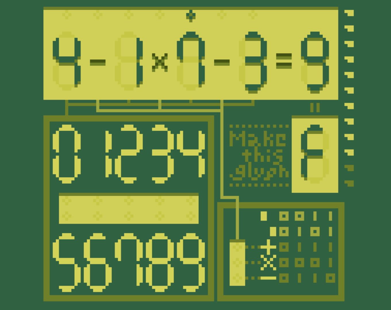 Glyph Dentaku - Screenshot