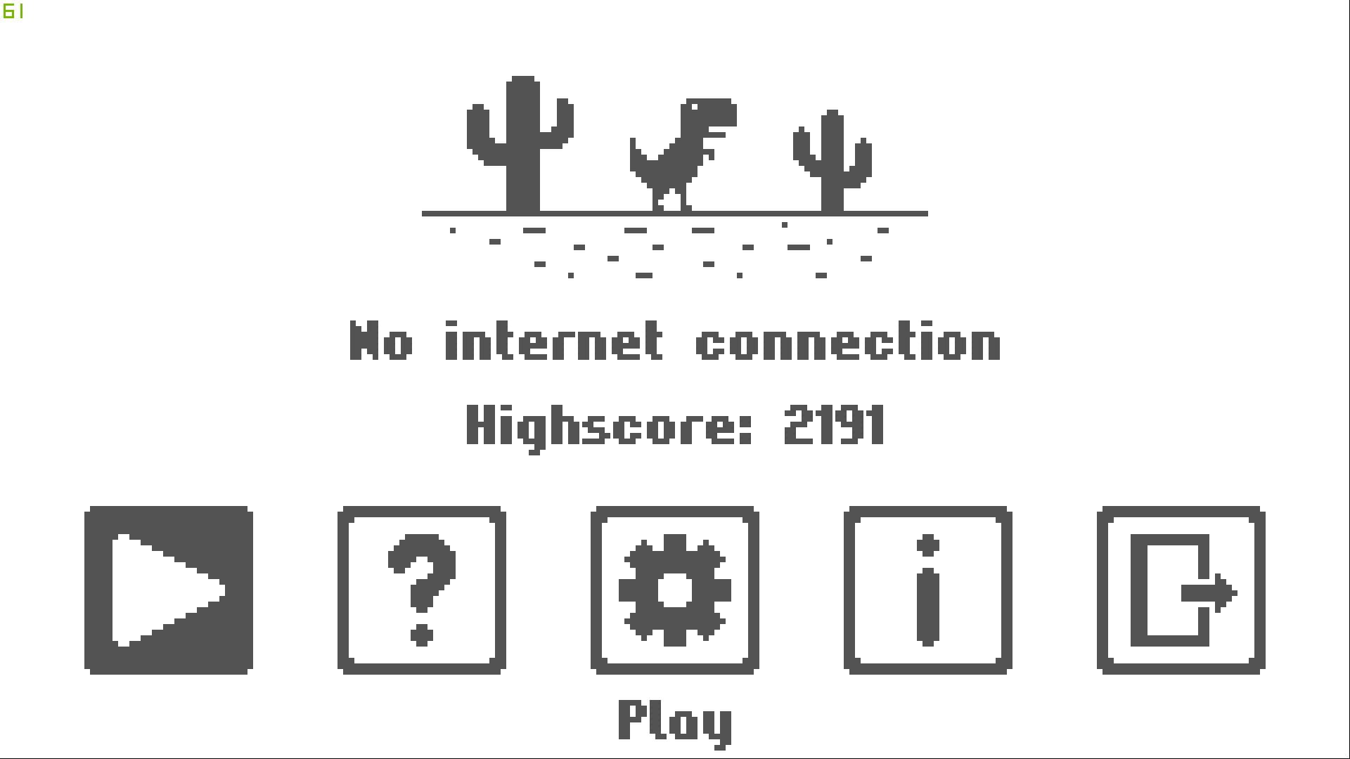 No Internet Connection - Screenshot