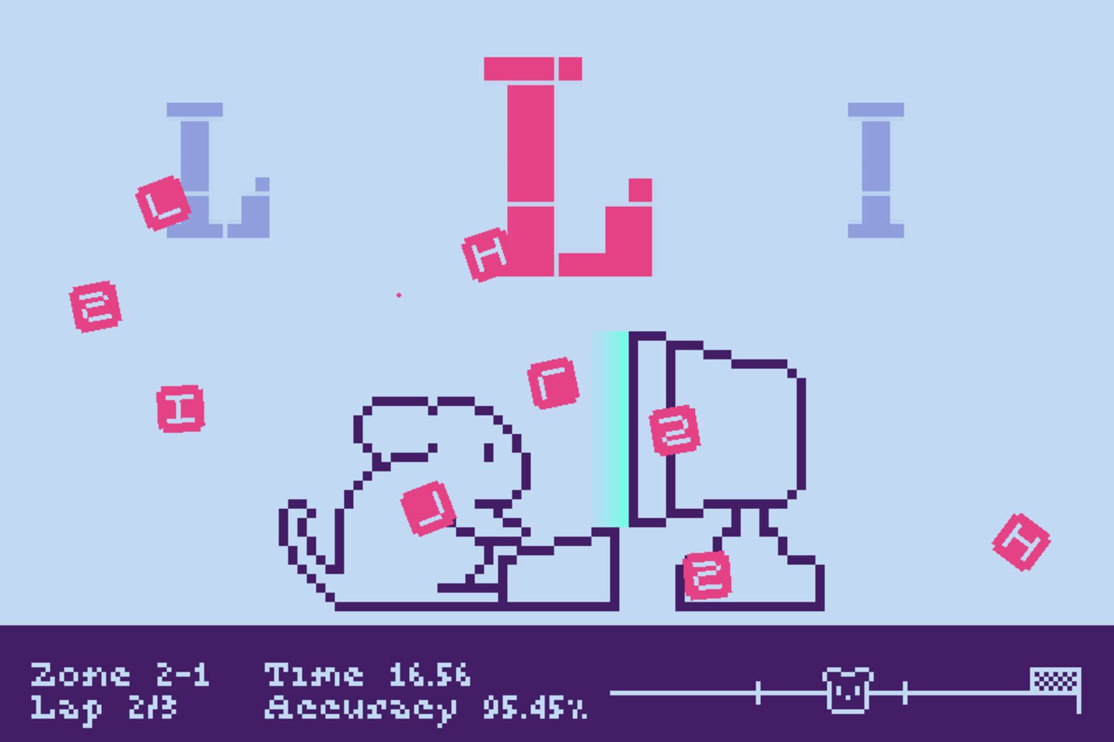 Super Chinchilla Speed Typing Grand Prix 3000 - Screenshot