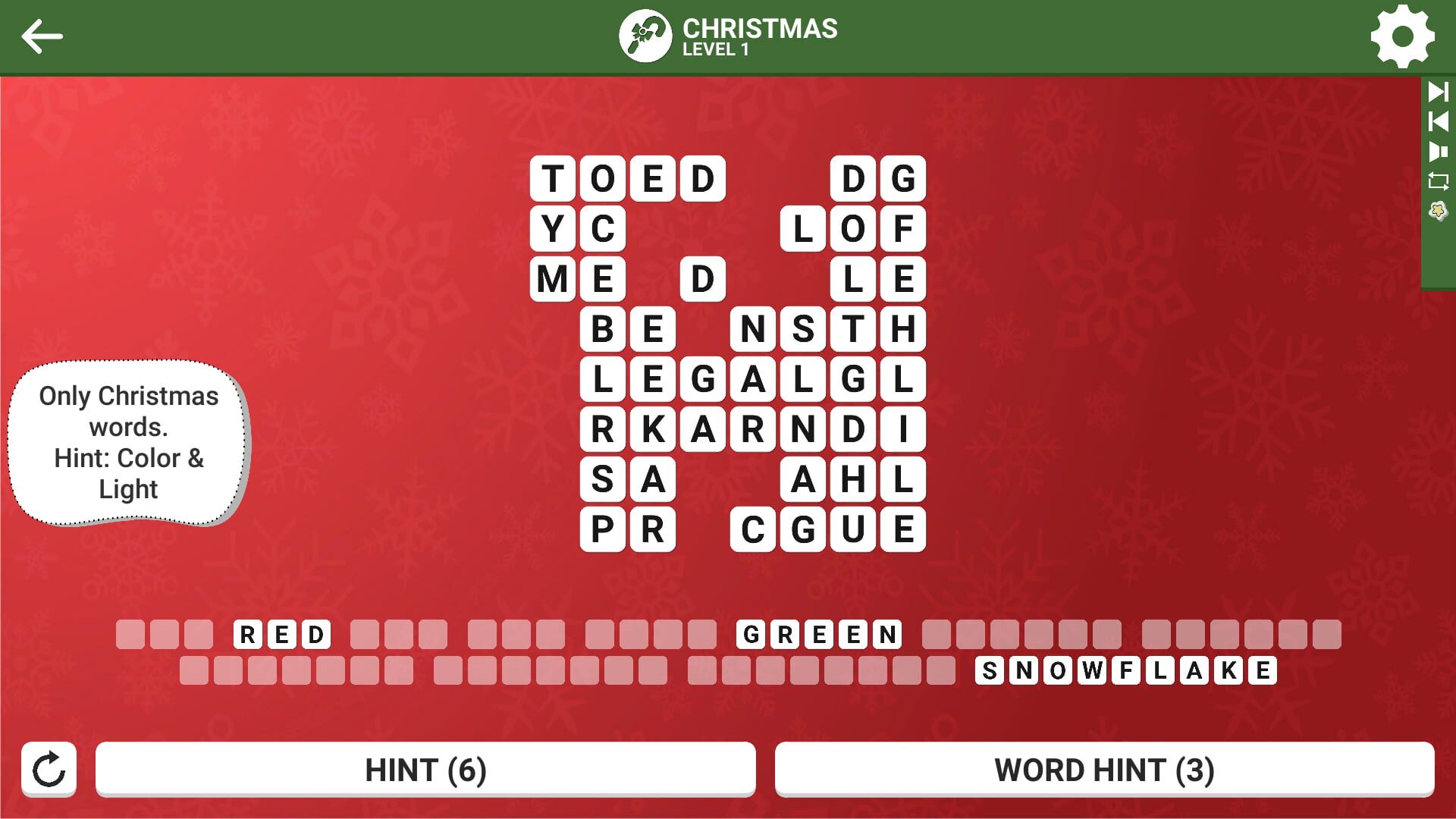 Square Word: Christmas Edition - Screenshot