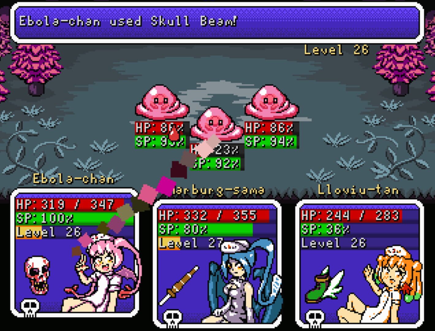 Super Filovirus Sisters! - Screenshot