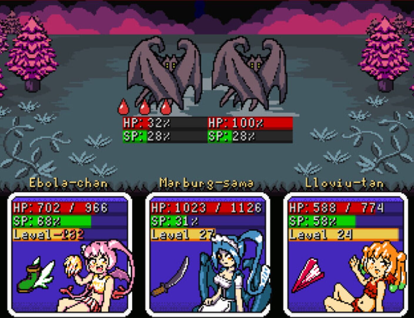 Super Filovirus Sisters! - Screenshot